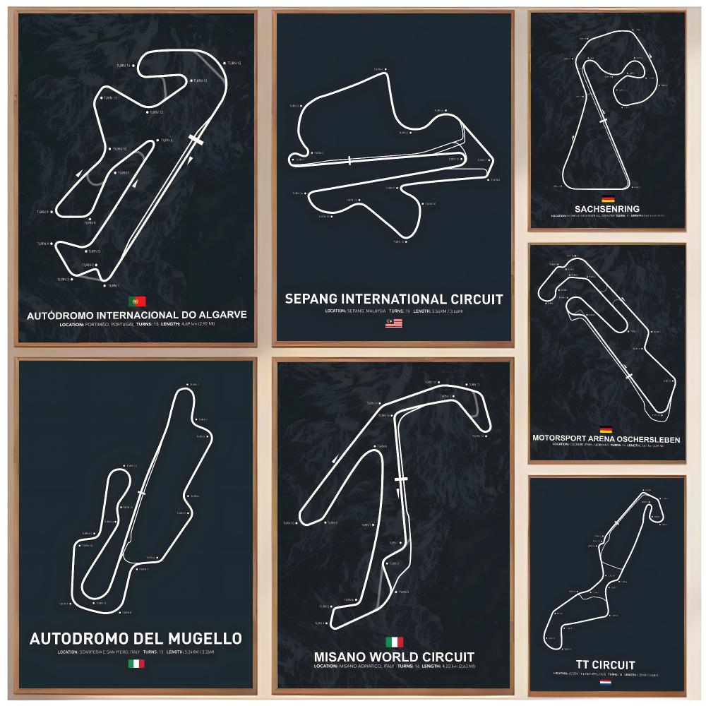 Interior Design Graphic Design - Technical Graphic T-Track Layout Poster Classic