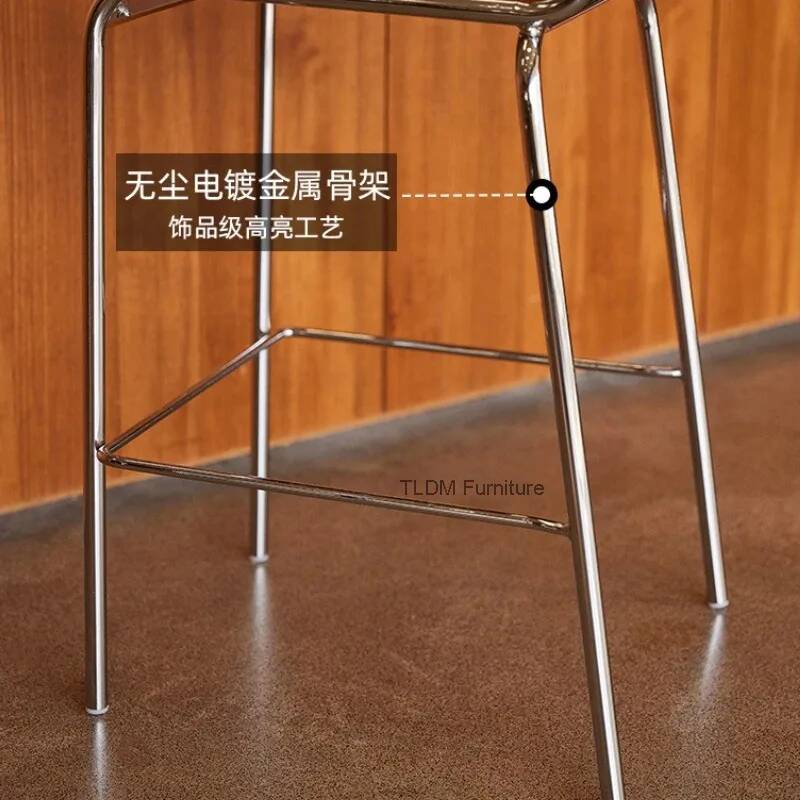 Wooden Light Luxury Bar Chairs - Interior Design Of Cafe 评论和价格