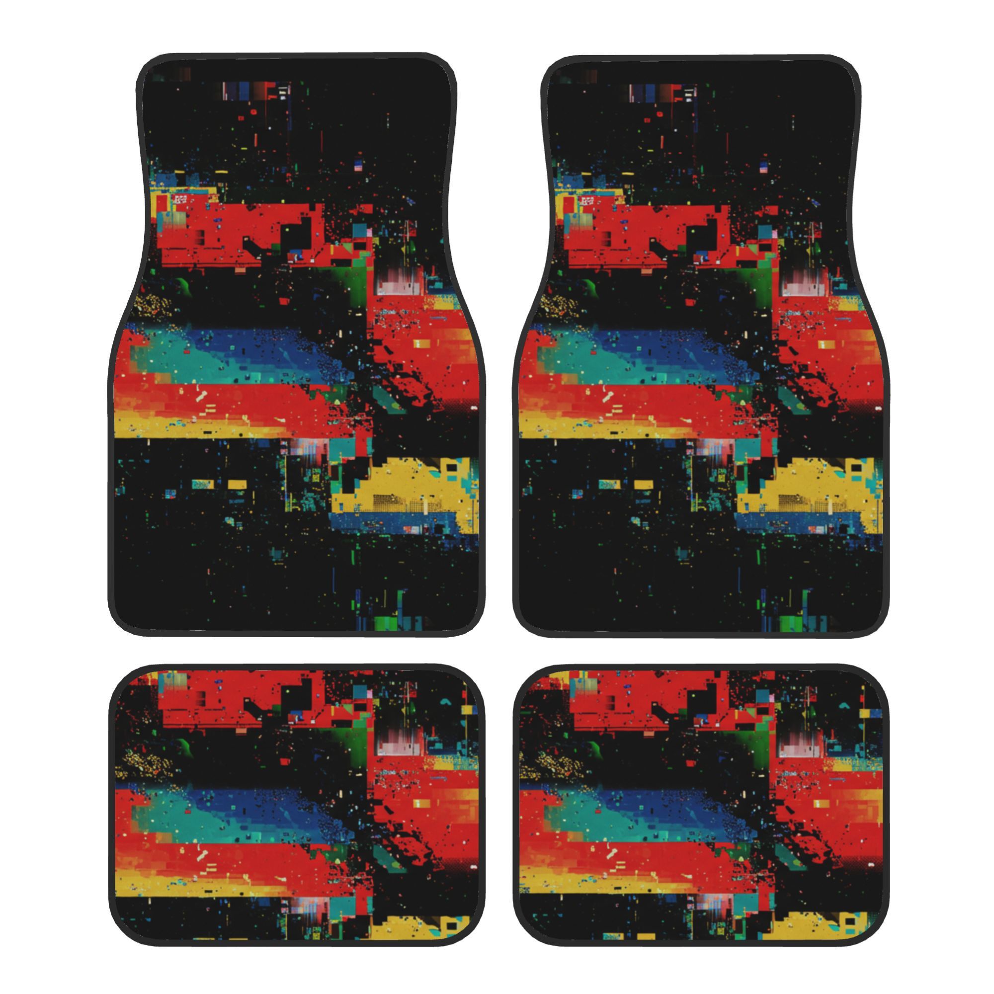 4pcs Fashionable Car Mats, Pri - Interior Design Graphic Design 评论和价格