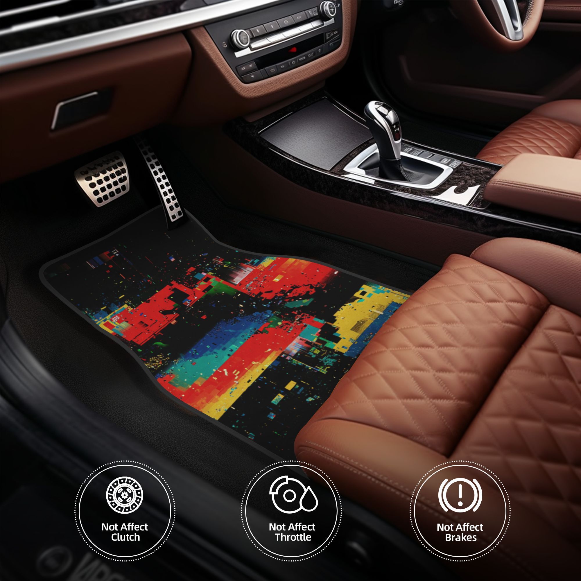 4pcs Fashionable Car Mats, Pri - Interior Design Graphic Design 评论和价格