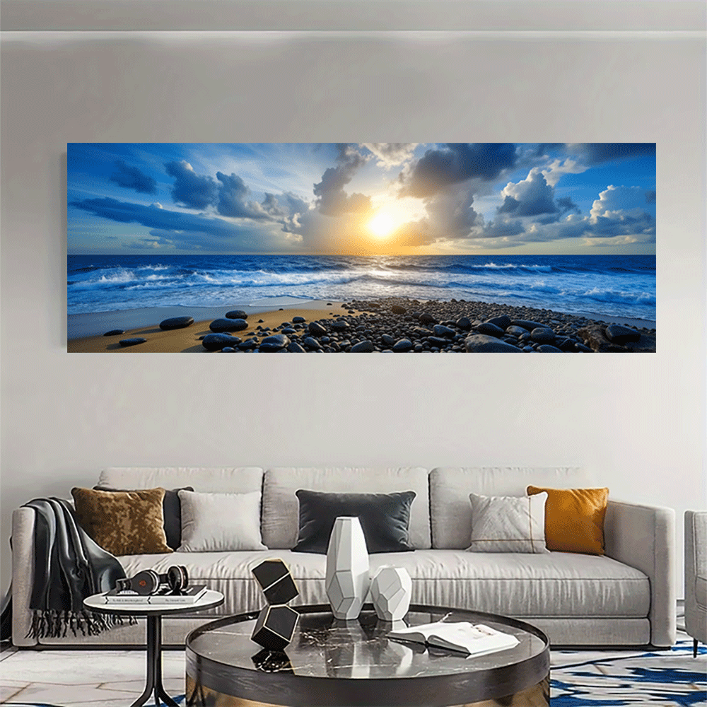 1PC-Canvas poster Unframed Oce - Interior Design Usa 评论和价格